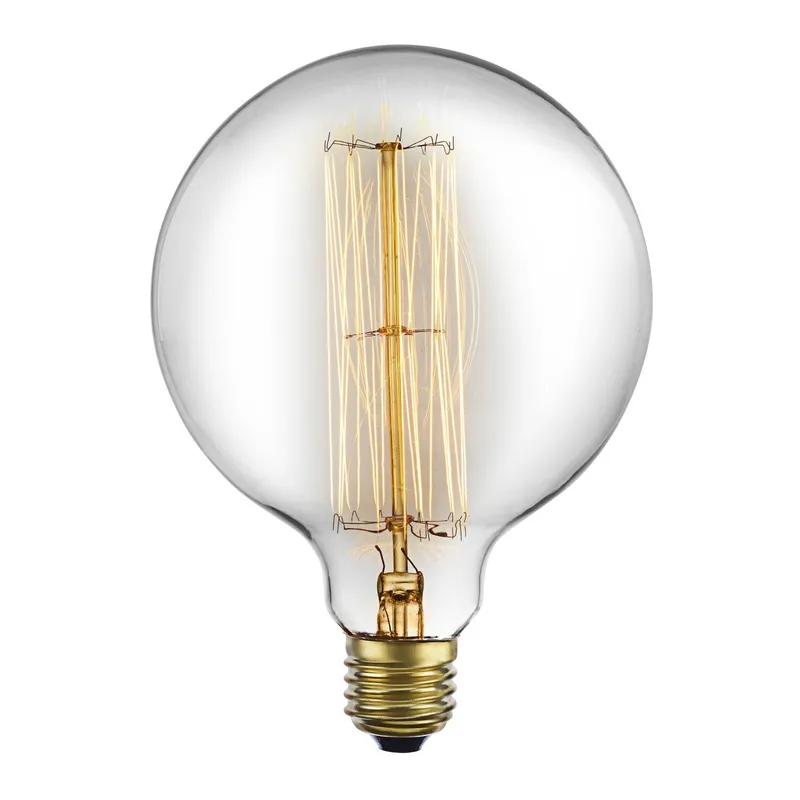Bild 2 för Globlampa 125mm Edison E27 40W, dimbar
