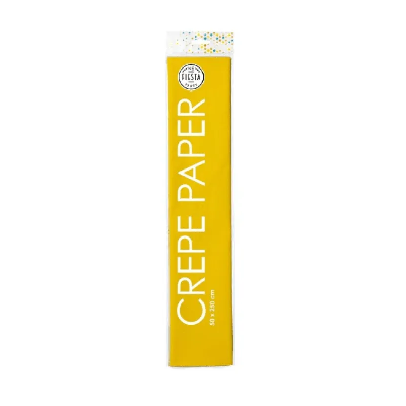 Alternativ bild 0 för Globos - Crepe paper yellow 50x250cm