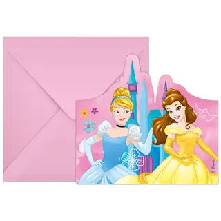 Produktfoto för Globos Invitations and Envelopes FSC Disney Princess Live Your Story 6 pcs.