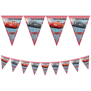 Produktfoto för Globos Paper Bunting FSC Disney Cars 3 3mtr.