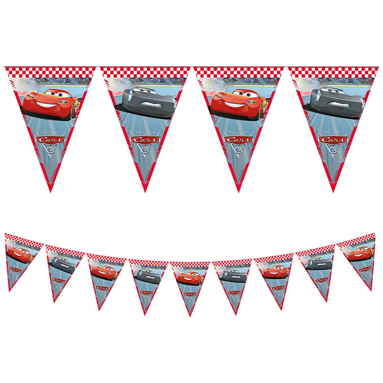 Alternativ bild 0 för Globos Paper Bunting FSC Disney Cars 3 3mtr.