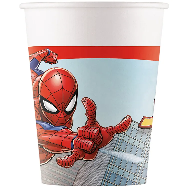 Alternativ bild 0 för Globos - Paper Cups Spider-Man Crime Fighter 8 pcs.