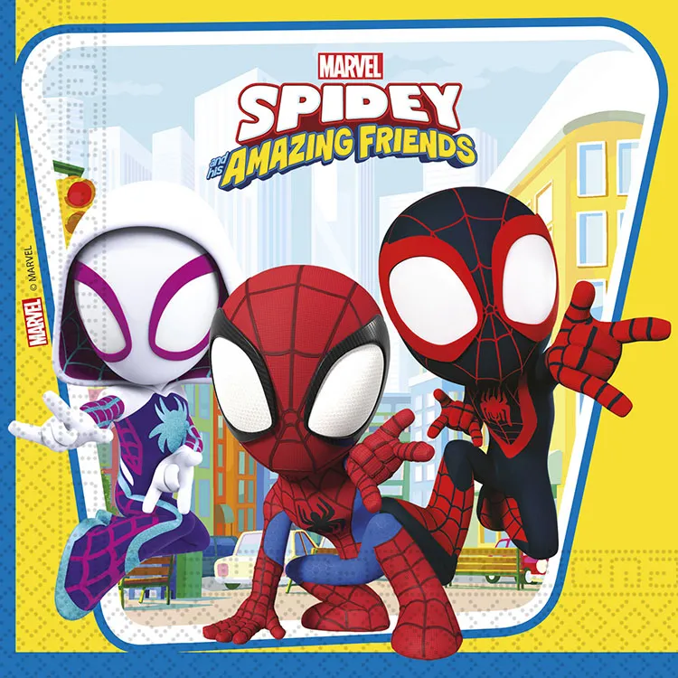 Alternativ bild 0 för Globos Paper Napkins FSC Spidey 20 pcs.
