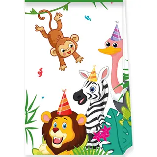 Produktfoto för Globos Paper Party Bags FSC Jungle Balloons 4 pcs.