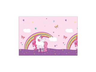 Produktfoto för Globos Tablecloth Unicorn Rainbow Colors 120x180cm