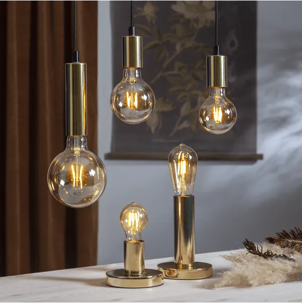 Bild 2 för Glödlampa LED Amber E27 TA60 2000K 80lm
