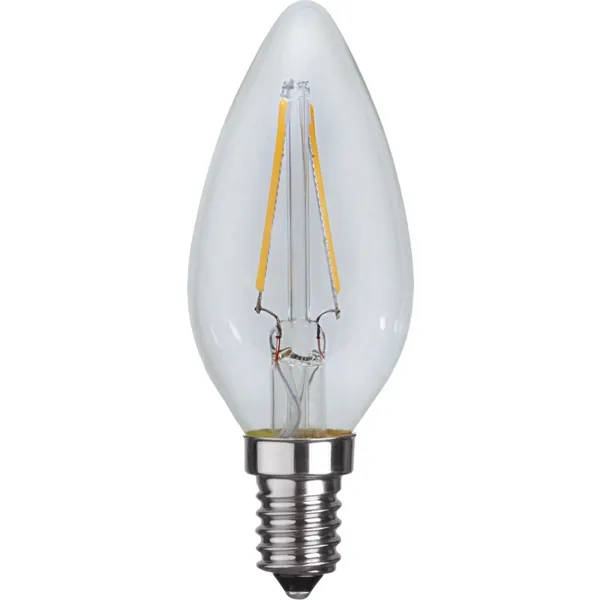Bild 2 för Glödlampa LED Klar filament E14 B35 2700K 150lm