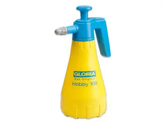 Produktfoto för GLORIA Hobby 100, Handträdgårdspruta, 1,3 l, Blå, Gul, Plast, Mässing/plast, 3 Bar