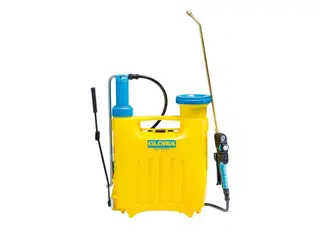 Produktfoto för GLORIA Hobby 1200, Rygghängd trädgårdsspruta, 12 l, 12 l, Blå, Gul, Plast, mässing