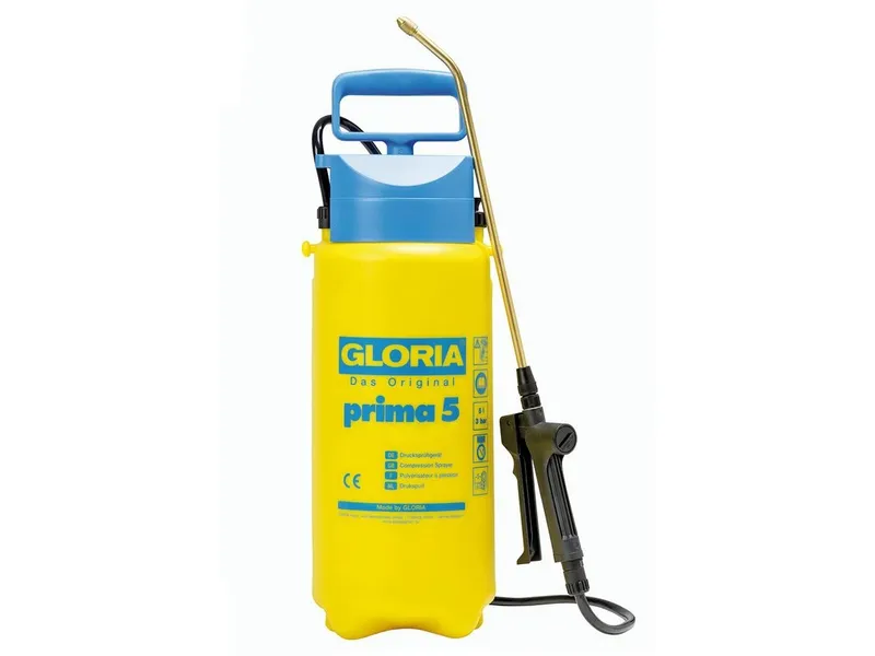 Alternativ bild 0 för GLORIA Prima 5, Handträdgårdspruta, 7 l, 5 l, Blå, Gul, Plast, mässing