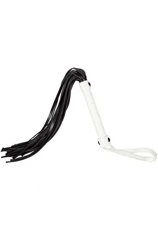 Produktfoto för Glow-in-the-Dark Flogger - Vit/Svart/Guld