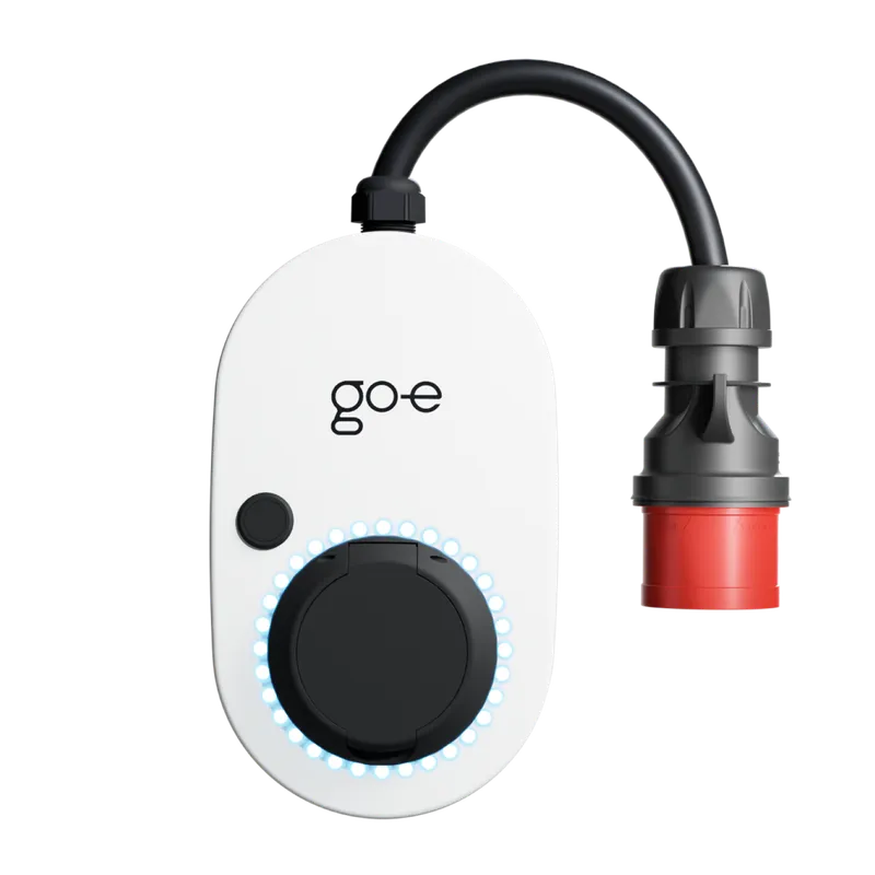 Bild 1 för go-e Charger Gemini flex 2.0, 11 kW (16A 3-phase), wallbox (white/black, mobile charging station, 4G/LTE)