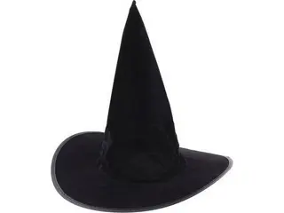Produktfoto för GoDan Halloween flockad häxhatt - 1 st universal