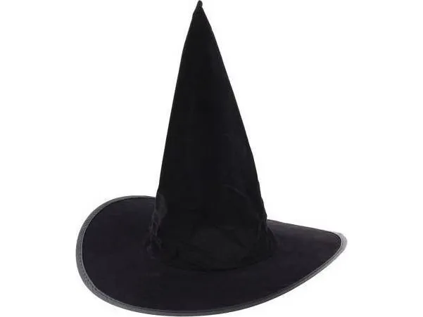 Alternativ bild 0 för GoDan Halloween flockad häxhatt - 1 st universal
