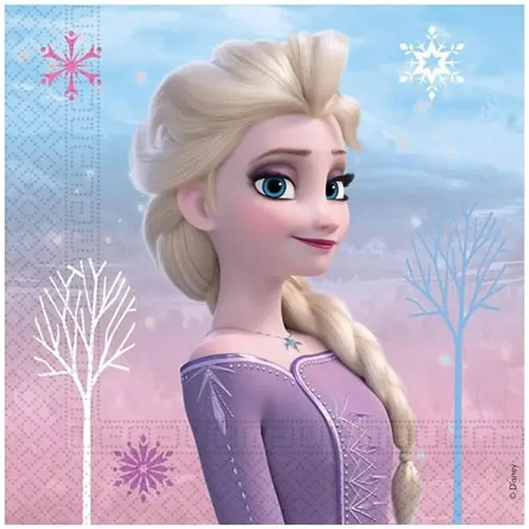 Alternativ bild 0 för GoDan Ice Age pappersservetter Frozen 2 Wind Spirit 33x33 20 st Godan