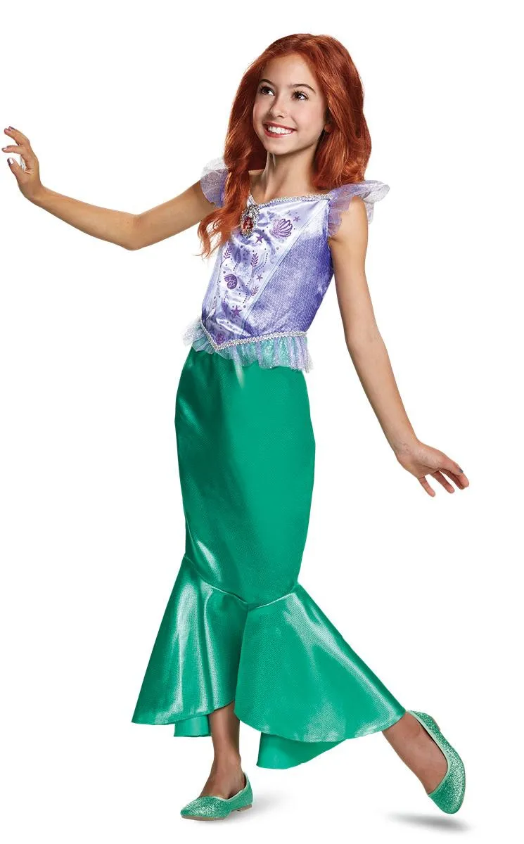 Alternativ bild 0 för GoDan Kostym Ariel Classic - Lilla Sjöjungfrun Storlek M 7-8 år