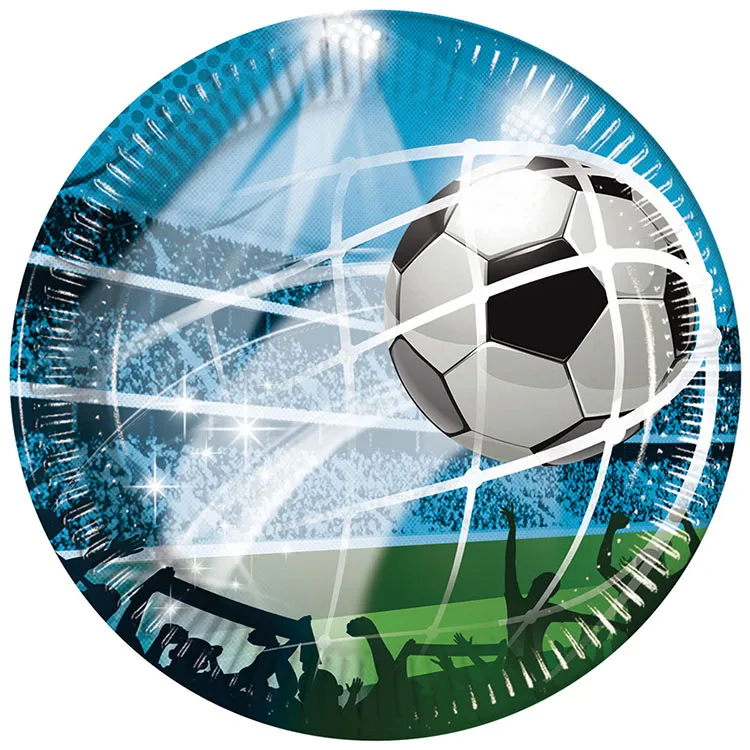 Alternativ bild 0 för GoDan Papptallrikar Soccer Fans 20 cm 8 st. Godan
