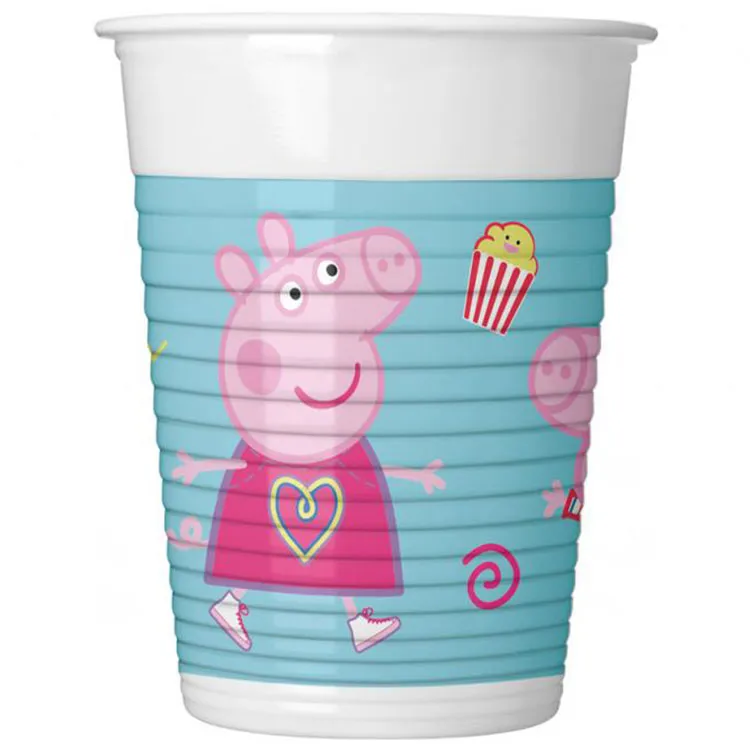 Alternativ bild 0 för GoDan Peppa Pig plastmuggar 200ml 8st Godan