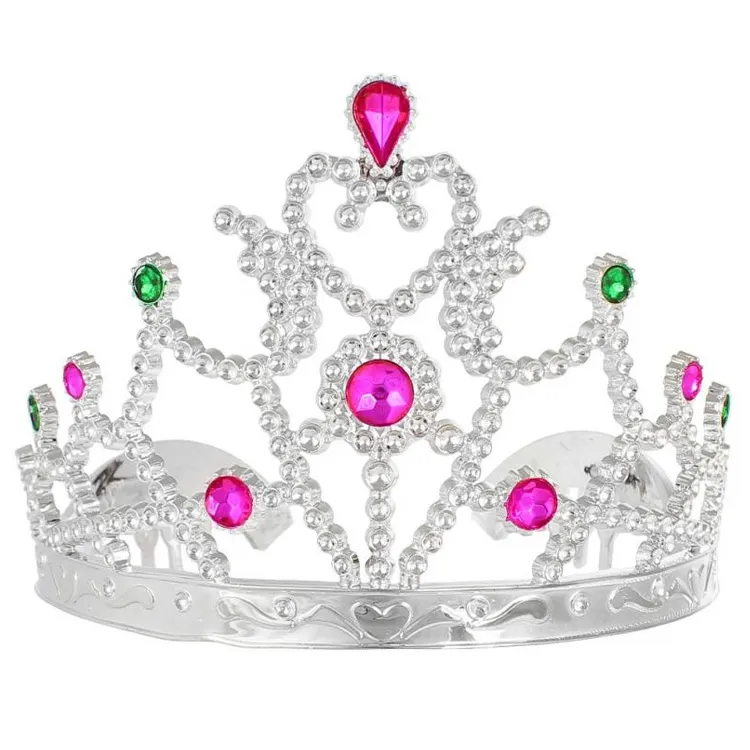 Alternativ bild 0 för GoDan Tiara prinsesstiara silver med strasstenar - 1 st. universal