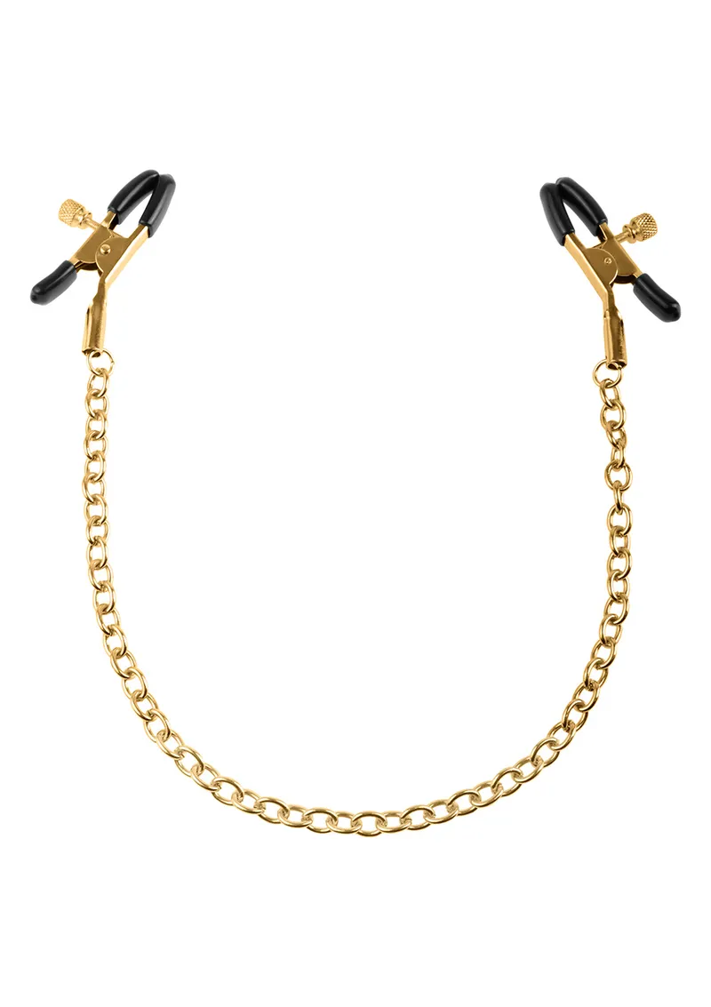 Bild 1 för Gold Chain Nipple Clamps