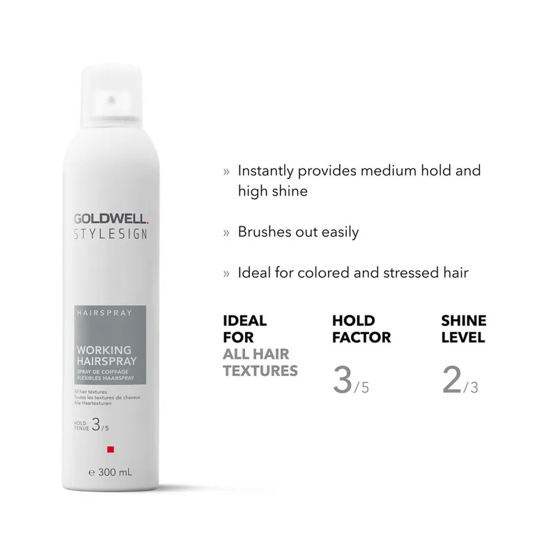 Bild 2 för Goldwell StyleSign Hairspray Working Hairspray  300 ml