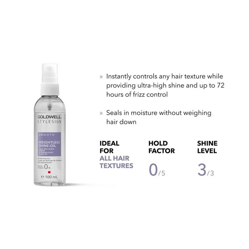 Bild 2 för Goldwell StyleSign Smooth Weightless Shine-Oil  100 ml