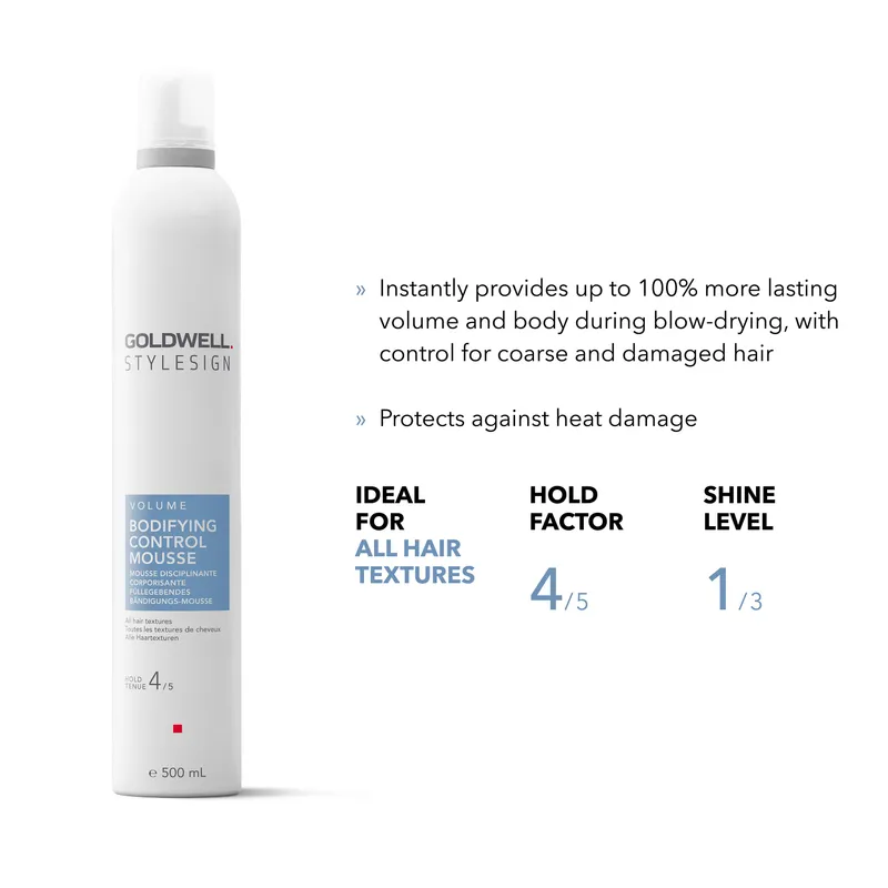 Bild 2 för Goldwell StyleSign  Volume Bodifying Control Mousse  300 ml