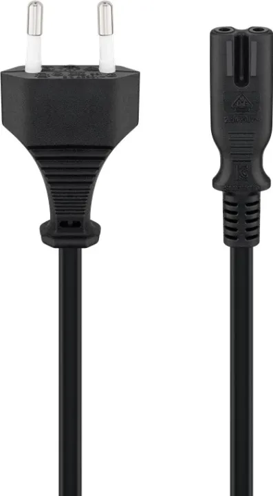 Alternativ bild 0 för Goobay 50084, 1,5 m, CEE7/16, C7 coupler, H03VVH2-F2, 250 V