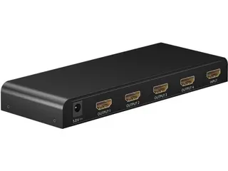 Produktfoto för Goobay 58482, HDMI, 4x HDMI, 3840 x 2160 pixlar, 57,3 mm, 149 mm, 10,5 mm
