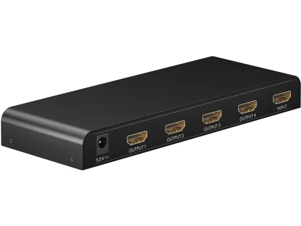 Alternativ bild 0 för Goobay 58482, HDMI, 4x HDMI, 3840 x 2160 pixlar, 57,3 mm, 149 mm, 10,5 mm