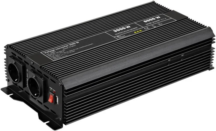 Alternativ bild 0 för Goobay 58892, Universal, Universal, 12 - 13.8 V, 3000 W, 230 V, DC-to-AC