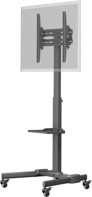 Produktfoto för Goobay 59507, Multimediastativ, Svart, Stål, 35 kg, 94 cm (37), 177,8 cm (70)