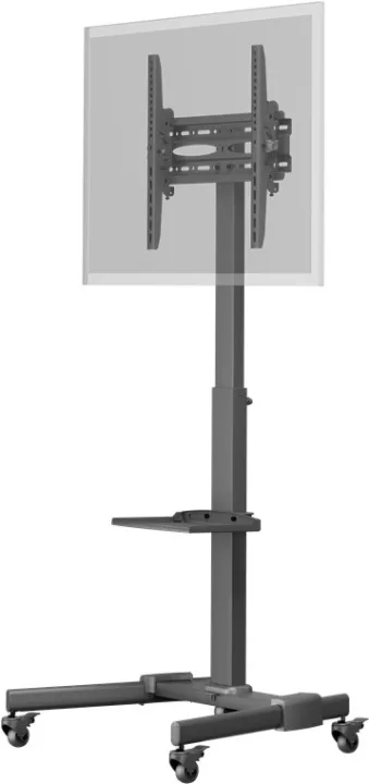 Alternativ bild 0 för Goobay 59507, Multimediastativ, Svart, Stål, 35 kg, 94 cm (37), 177,8 cm (70)