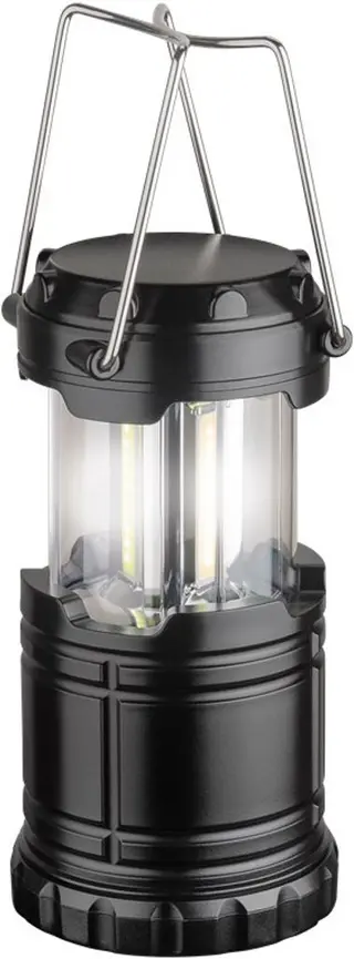 Produktfoto för Goobay 60357, Batteridriven campinglykta, Svart, Silver, Plast, IP44, 250 LM, LED