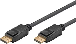 Produktfoto för Goobay 61699, 5 m, DisplayPort, DisplayPort, Hankoppling, Hankoppling, Svart