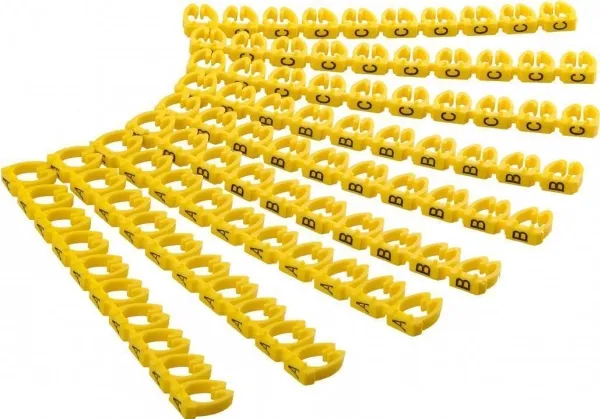 Alternativ bild 0 för Goobay 72518, Gul, PVC, 90 styck, Svart, 5,6 - 7,4 mm ², 5,6 - 7,4 mm