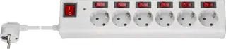 Produktfoto för Goobay 72568, 6 AC-utgångar, CEE, Typ F, 230 V, 50 hz, 16 A, 3500 W