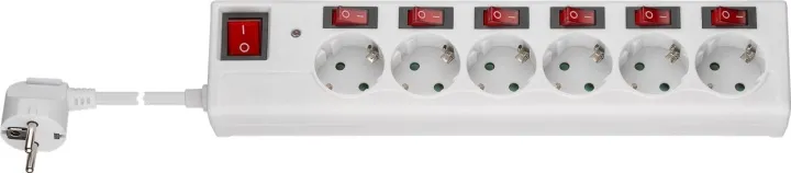 Alternativ bild 0 för Goobay 72568, 6 AC-utgångar, CEE, Typ F, 230 V, 50 hz, 16 A, 3500 W