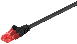 Produktfoto för Goobay CAT 6-300 UTP Black 3m, 3 m, RJ-45, RJ-45