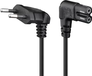 Produktfoto för Goobay CEE 7/16 / IEC 60320 C7, 3 m, 3 m, CEE7/16, C7 coupler, 250 V, 2.5 A