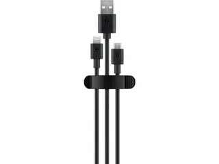 Produktfoto för Goobay Kabelorganiserare, Clipset, 3 st - Svart