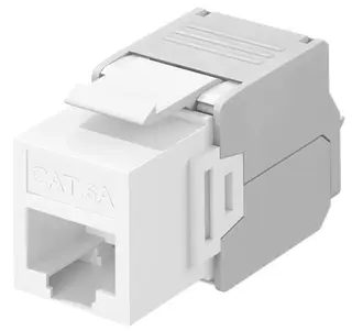 Produktfoto för goobay - Modulär insättning - CAT 6a - UTP - RJ-45 - vit