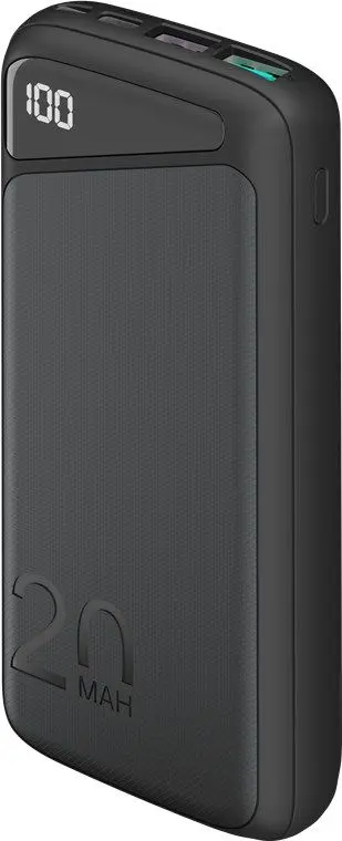 Produktfoto för Goobay Powerbank med Snabbladdning, PD, QC 3.0, 20.000mAh - Svart