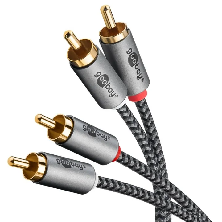 Alternativ bild 0 för Goobay Stereo RCA-kabel, 1m