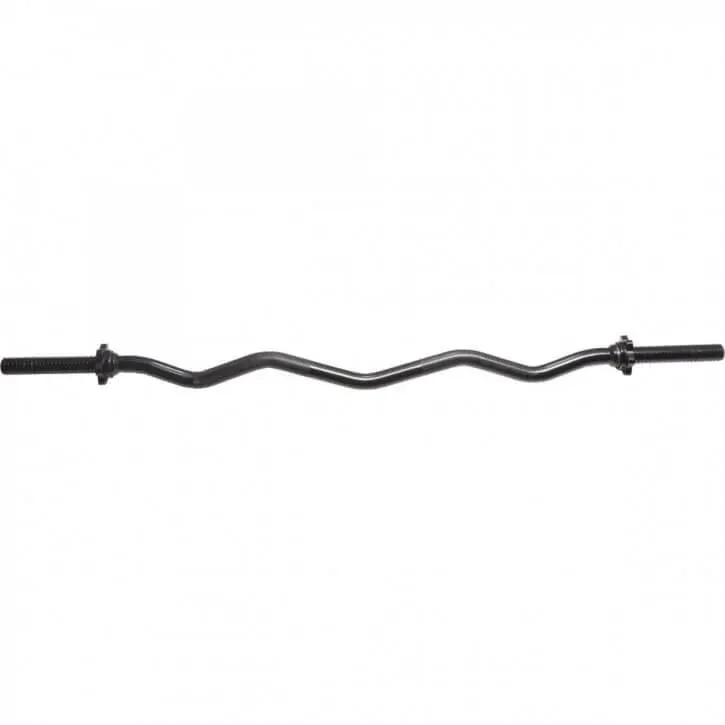 Bild 2 för Gorilla Sports Curlstång BLACK 120 cm Stjärnlås - 30 mm