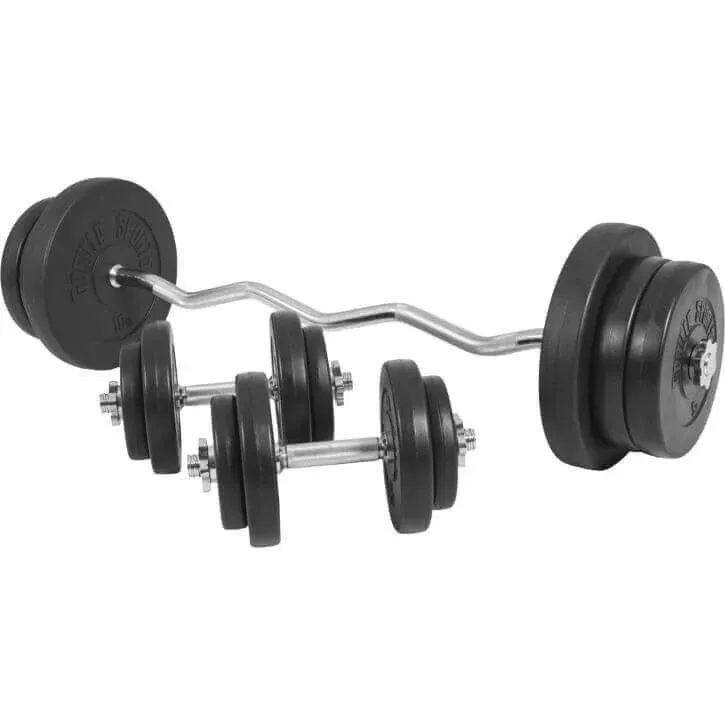 Alternativ bild 0 för Gorilla Sports Curlstång Hantlar Basic - 70kg