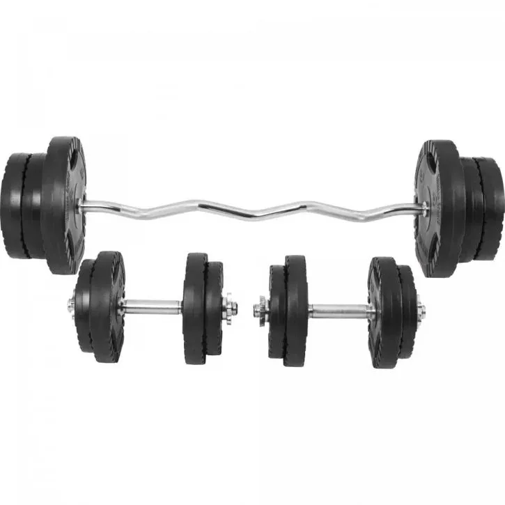 Bild 2 för Gorilla Sports Curlstång Hantlar PRO Trigrip - 70 kg