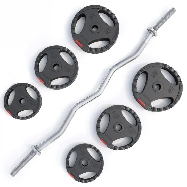 Bild 1 för Gorilla Sports Curlstång PRO Trigrip - 25kg