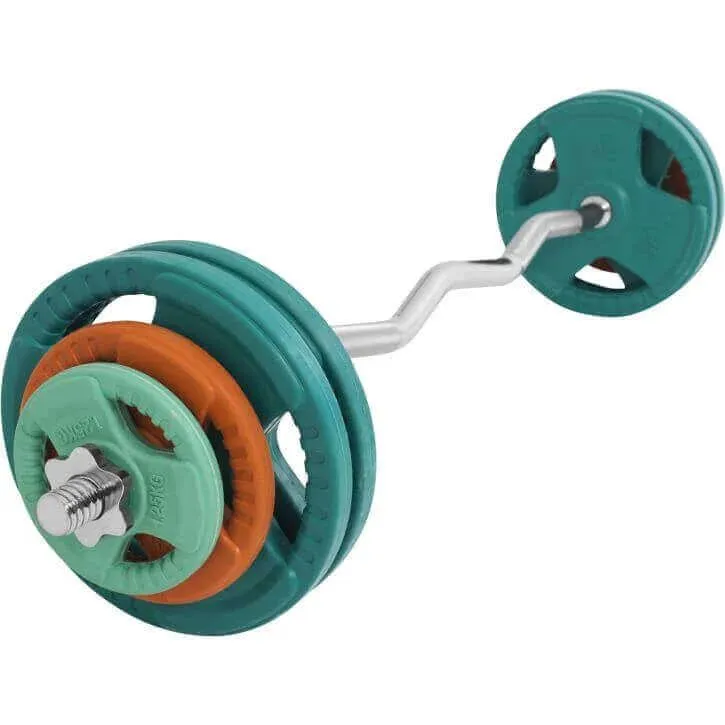 Bild 2 för Gorilla Sports Curlstång Trigrip S - 35 kg