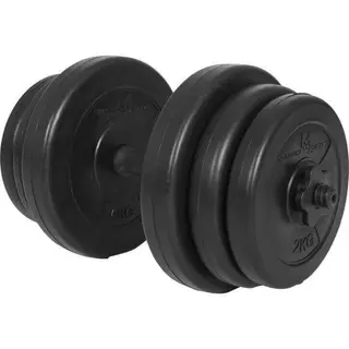 Produktfoto för Gorilla Sports Hantel BLACK Cement - 1 x 20 kg